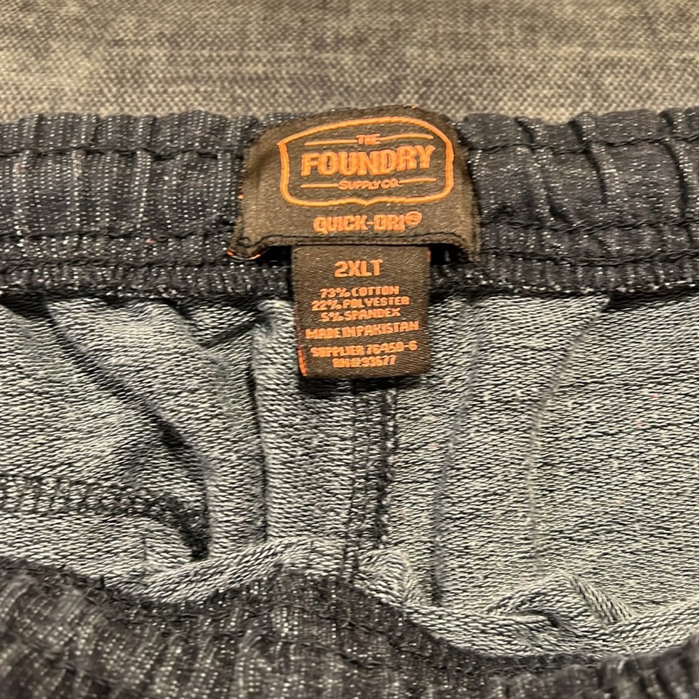 Foundry Red Gray Drawstring Shorts - Picture 4 of 5